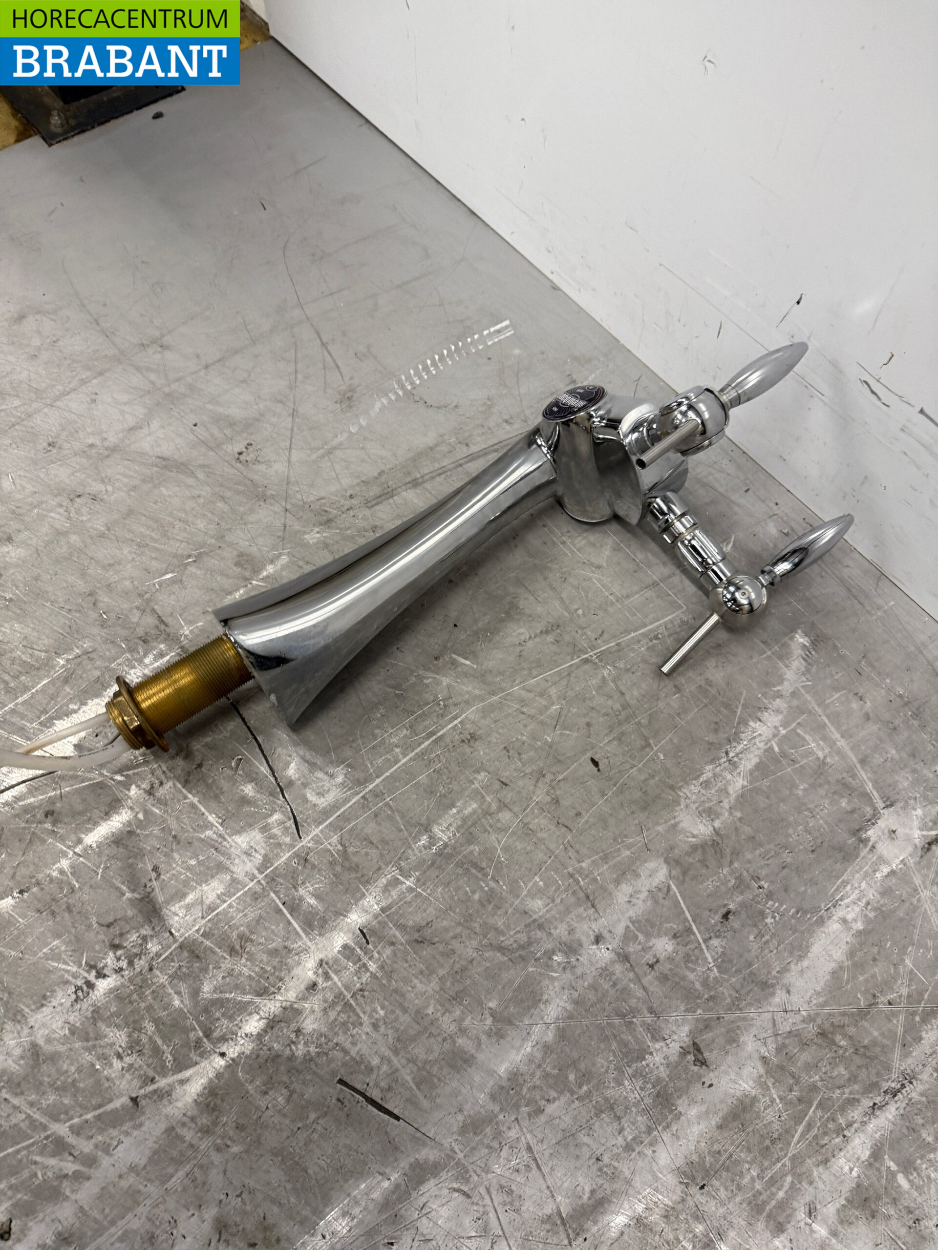 Edelstahl Bierzapfhahn Zapfhahnständer 2 Hähne Catering Cafe – Bild 2