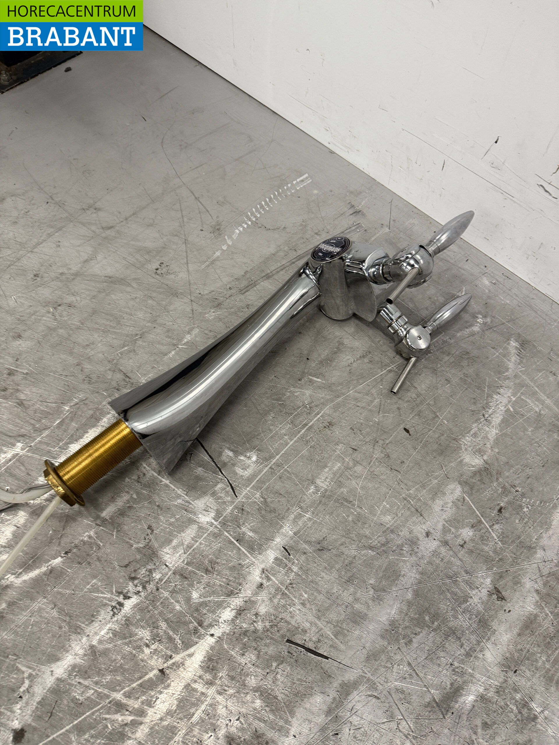 Edelstahl Bierzapfhahn Zapfhahnständer 2 Hähne Catering Cafe – Bild 2