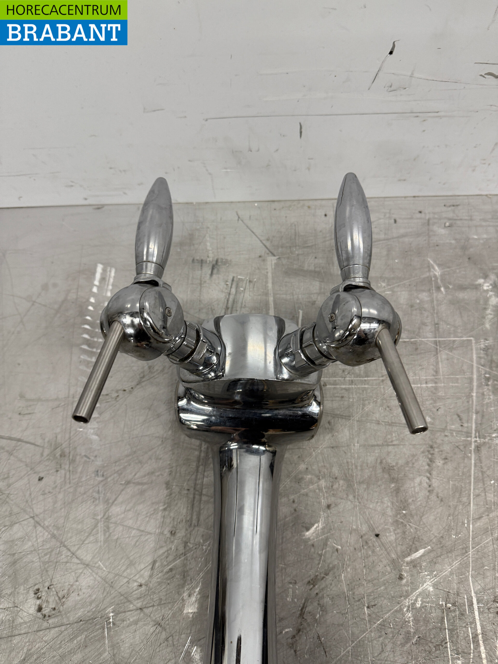 Edelstahl Bierzapfhahn Zapfhahnständer 2 Hähne Catering Cafe – Bild 5