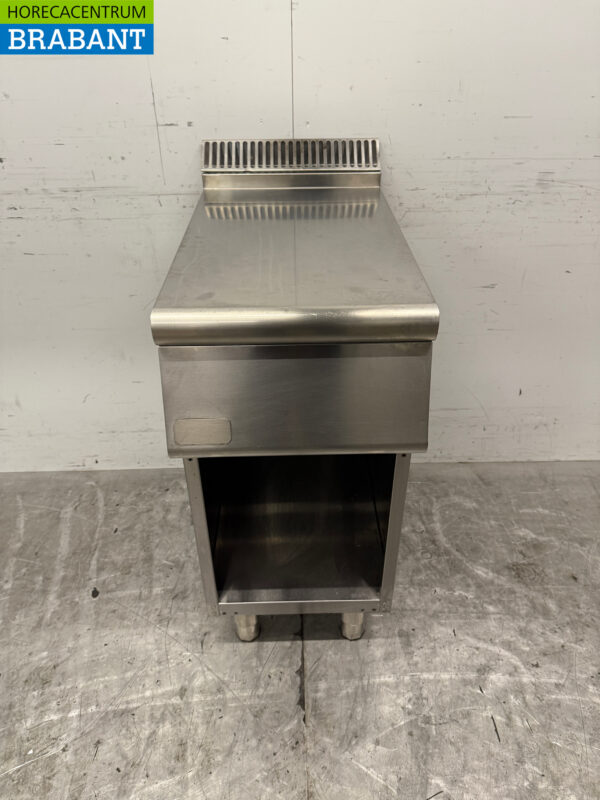Edelstahl Combisteel Arbeitsplatte Neutral Jalousie 40 cm Horeca