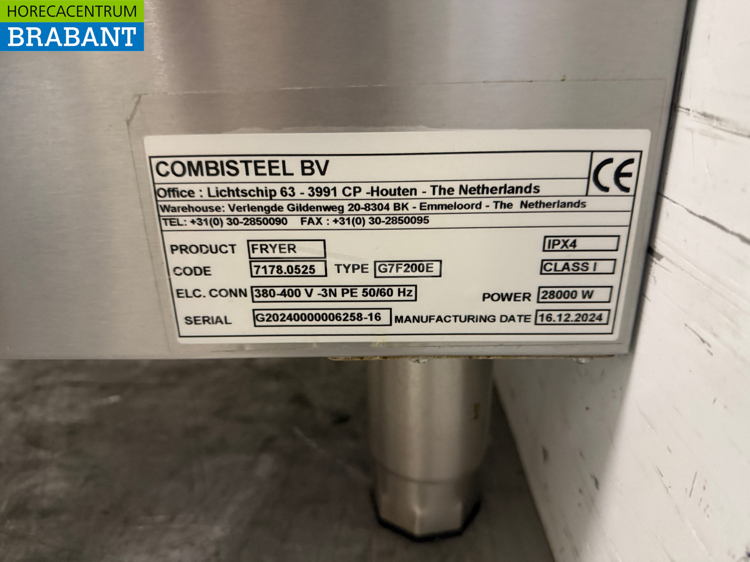 Combisteel Doppelfritteuse aus Edelstahl 2 x 18 Liter 400V Horeca – Bild 6