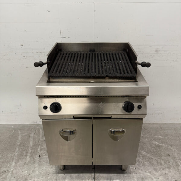 Edelstahl Lava Grill Steingrill 70 cm GAS Catering