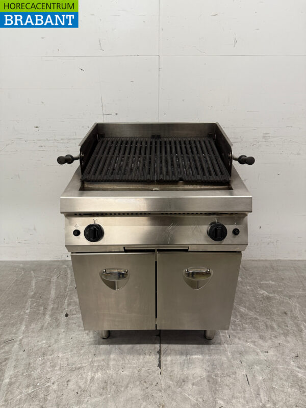 Edelstahl Lava Grill Steingrill 70 cm GAS Catering