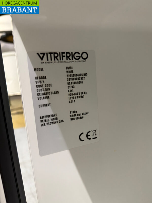 Vitrifrigo FG10i Milchkühler Milchkühlschrank 7,5 Liter 230V Horeca – Bild 5