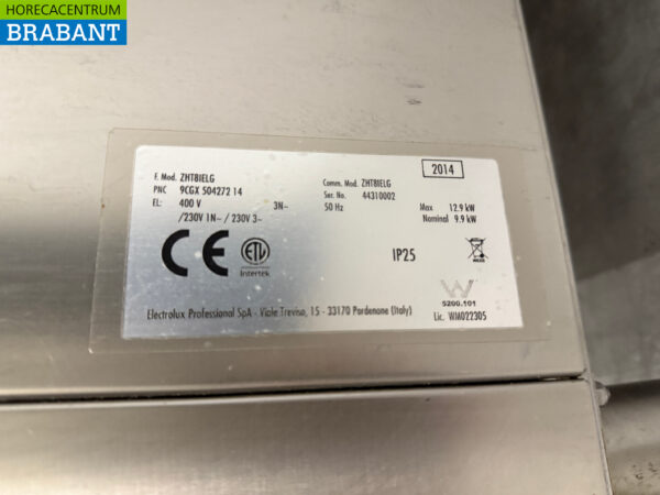 Zanussi Durchlaufgeschirrspüler aus Edelstahl 400V Horeca – Bild 7