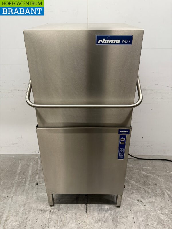 Rhima WD-7 Durchschubspülmaschine aus Edelstahl 400V Catering