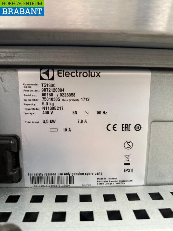 Electrolux T5130C Wäschetrockner 6 Kilo 230V Horeca – Bild 5