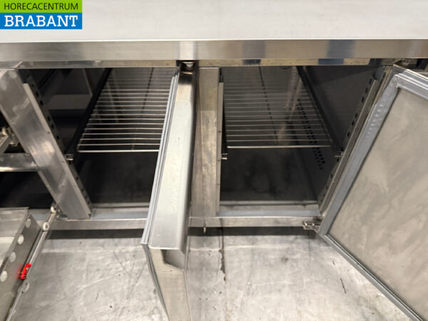 Ecofrost gekühlte Werkbank aus Edelstahl 2 Türen und 2 Schubladen 179,5 cm 230V Horeca – Bild 4