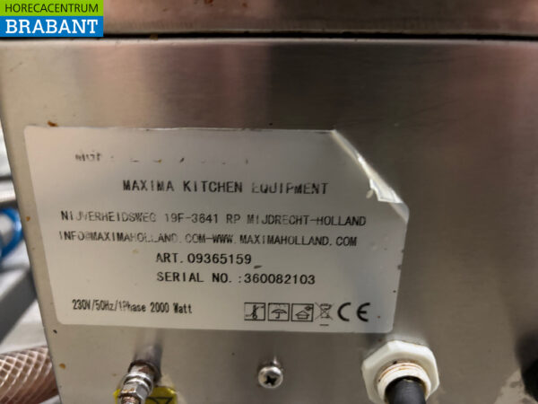 Edelstahl-Backblech Glatt 36 cm 230V Horeca – Bild 5
