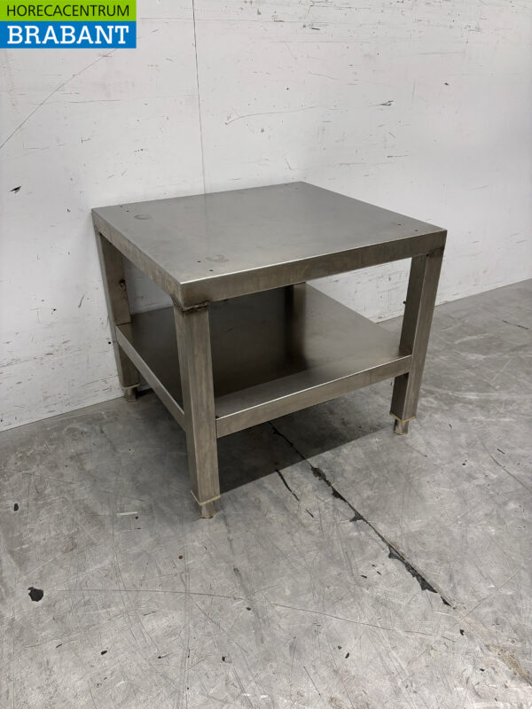 Edelstahl Arbeitstisch Etagere mit Regal 51,5 x 47,5 x 46 cm Catering – Bild 2