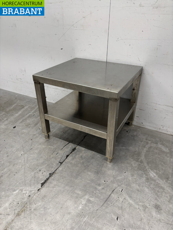 Edelstahl Arbeitstisch Etagere mit Regal 51,5 x 47,5 x 46 cm Catering – Bild 3
