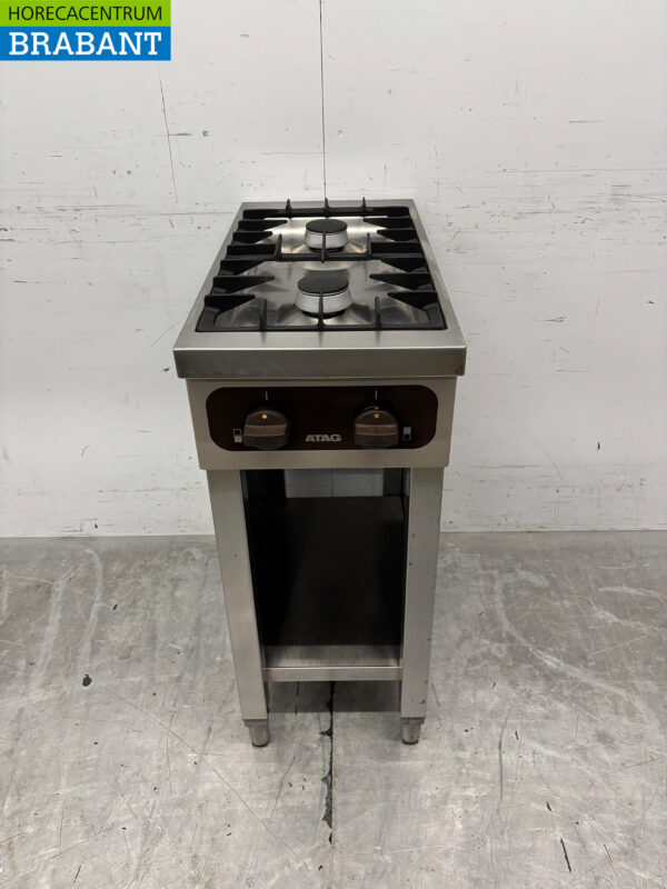 Atag 2-Flammen-Herd aus Edelstahl 35 cm GAS Horeca