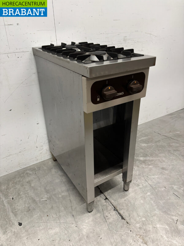 Atag 2-Flammen-Herd aus Edelstahl 35 cm GAS Horeca – Bild 3