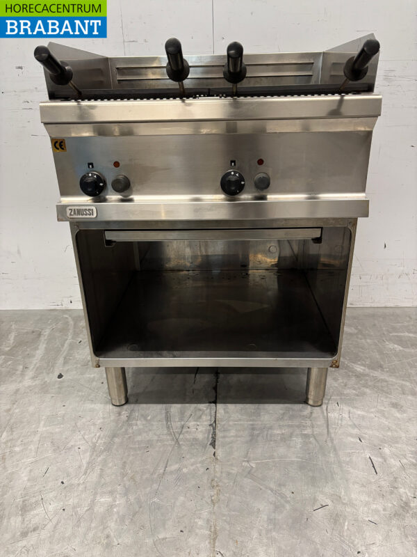 Edelstahl Zanussi Lavagrill Grill 70 cm GAS Catering – Bild 4