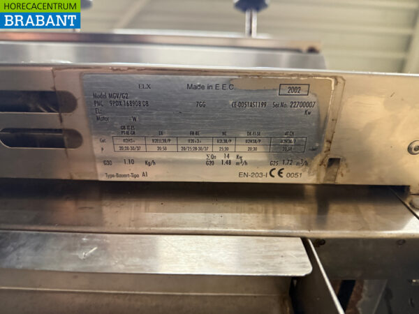 Edelstahl Zanussi Lavagrill Grill 70 cm GAS Catering – Bild 6