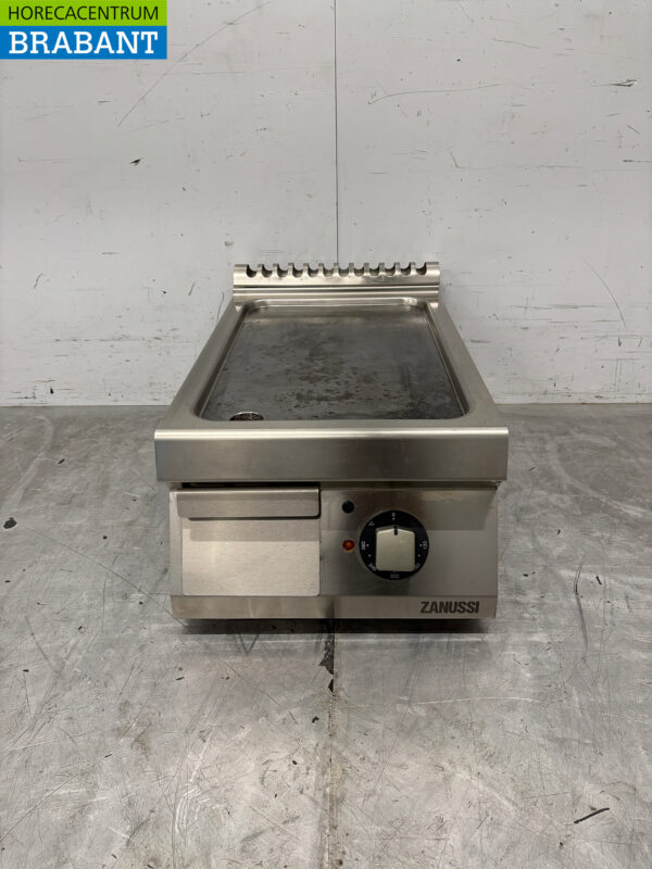 Edelstahl Zanussi Grillplatte Griddle 40 cm 400V Horeca
