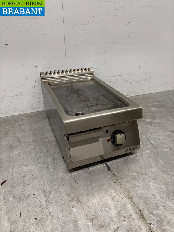 Edelstahl Zanussi Grillplatte Griddle 40 cm 400V Horeca – Bild 2
