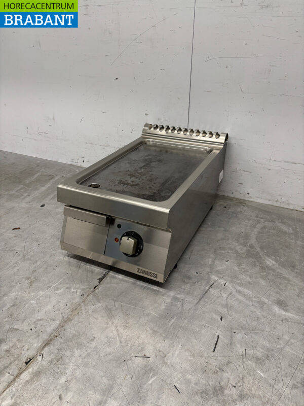 Edelstahl Zanussi Grillplatte Griddle 40 cm 400V Horeca – Bild 3