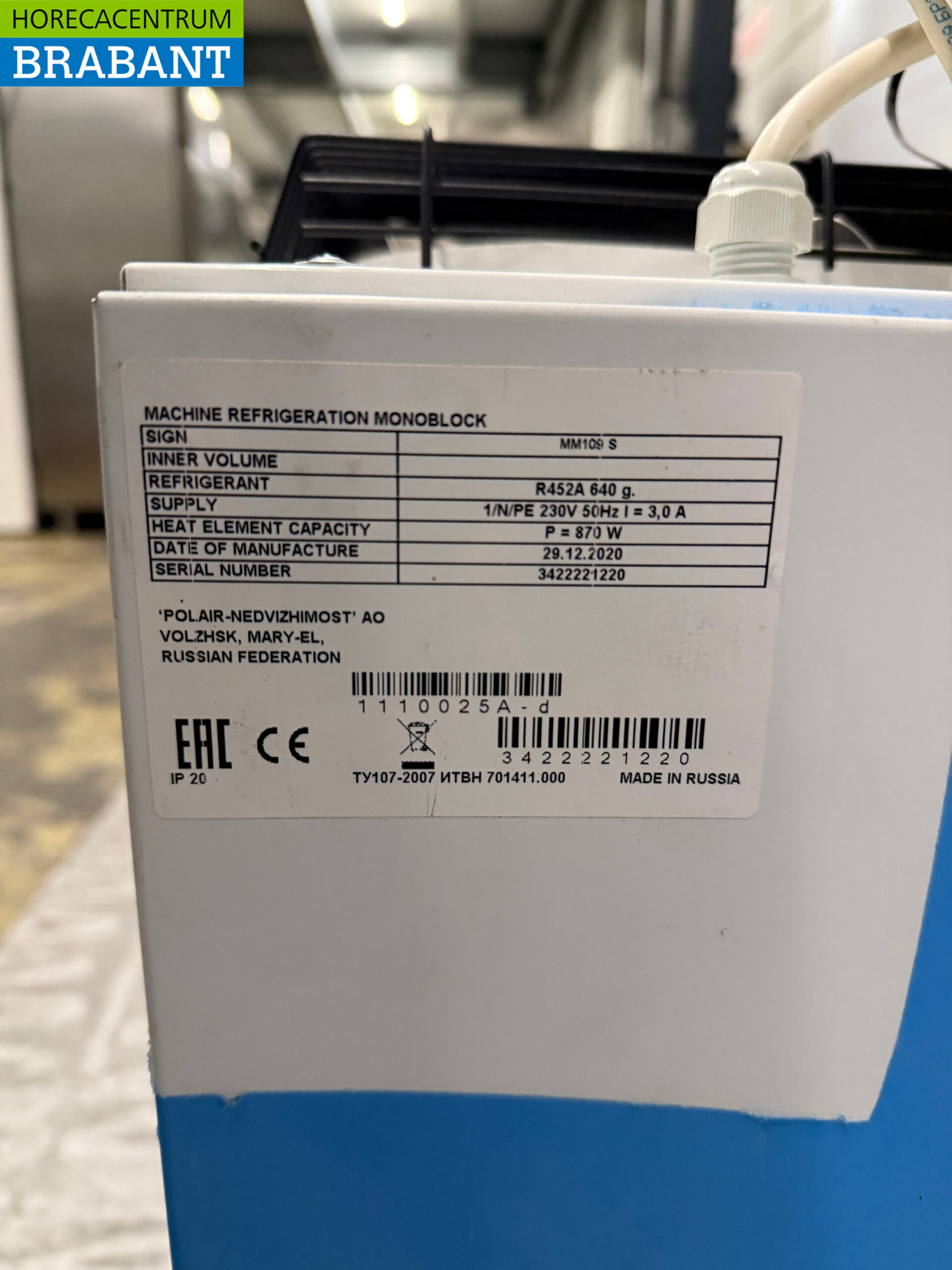 Polar Kühlgerät Monoblock Wandgerät 8.7 m3 230V Horeca – Bild 5