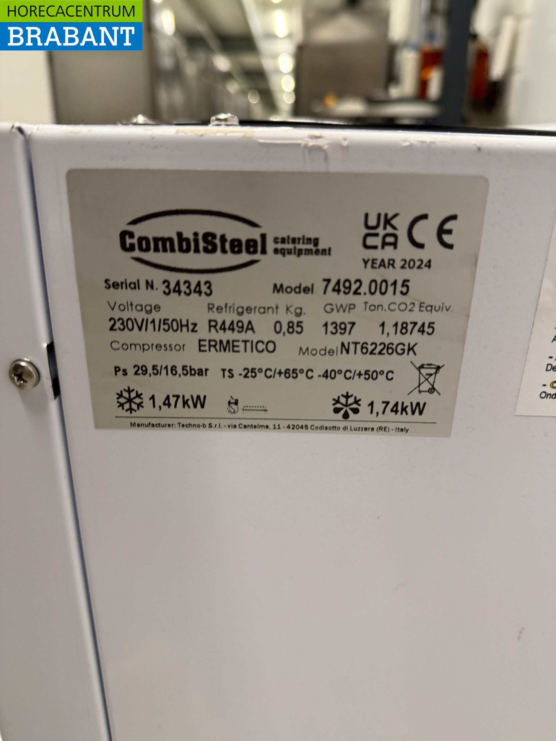 Combisteel Kühlgerät Monoblock Wandgerät 22.5 m3 230V Horeca – Bild 5