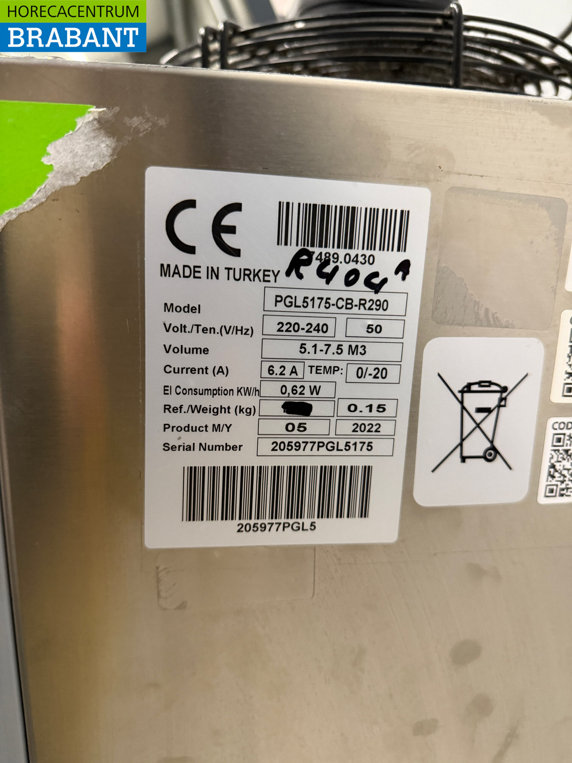 Edelstahl Combisteel Kühlgerät Monoblock Wandgerät 10 m3 230V Horeca – Bild 5