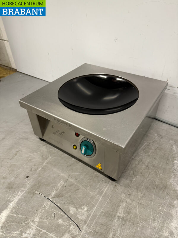 Edelstahl Bohner Induktions-Wok Wokplatte mit Wokpfanne 5 kW 400V Horeca – Bild 2