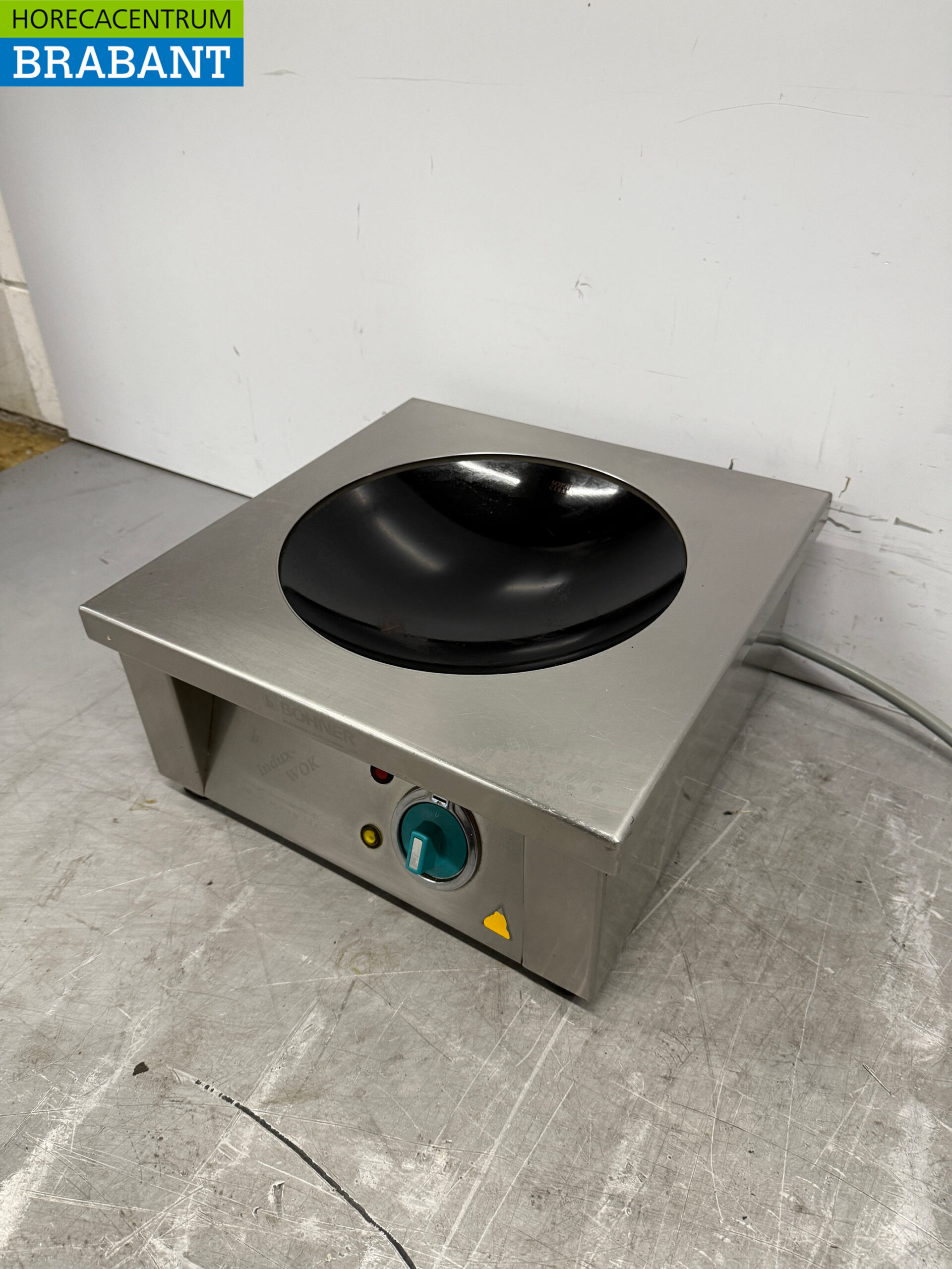 Edelstahl Bohner Induktions-Wok Wokplatte mit Wokpfanne 5 kW 400V Horeca – Bild 2