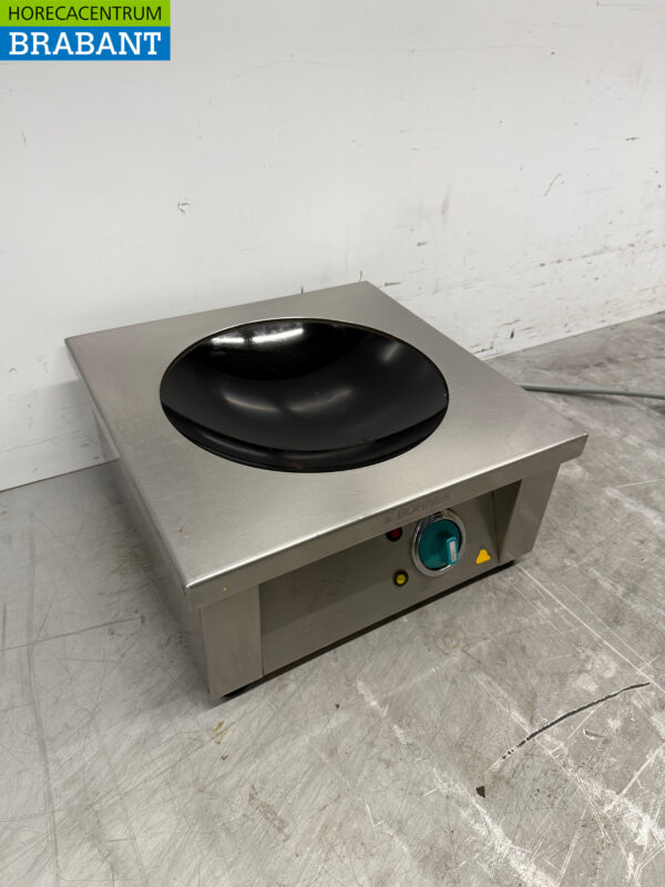 Edelstahl Bohner Induktions-Wok Wokplatte mit Wokpfanne 5 kW 400V Horeca – Bild 3