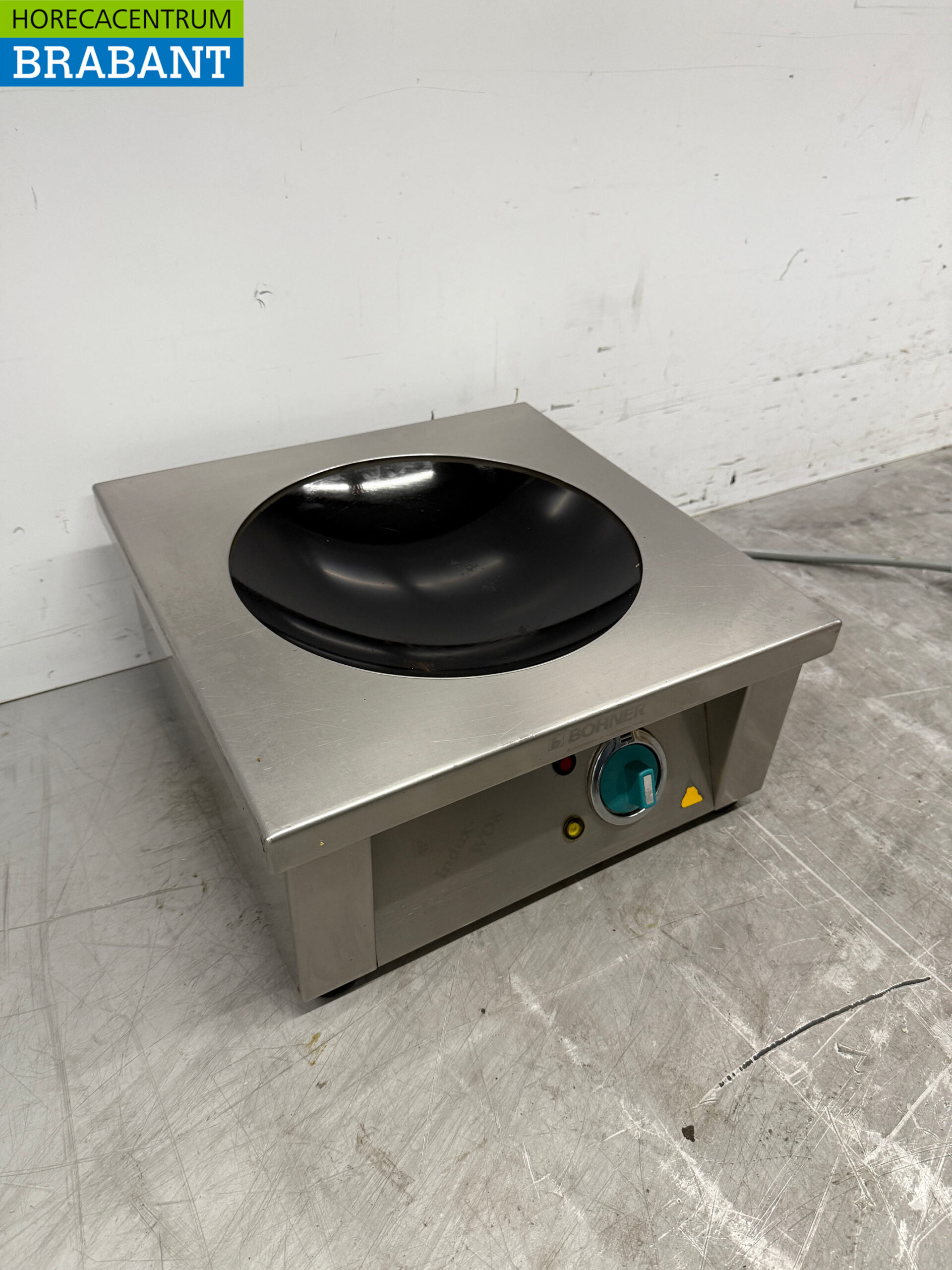 Edelstahl Bohner Induktions-Wok Wokplatte mit Wokpfanne 5 kW 400V Horeca – Bild 3