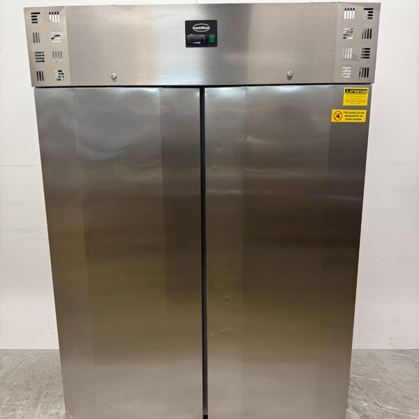 Edelstahl Combisteel Doppeltüriger Gefrierschrank 1400 Liter 230V Horeca