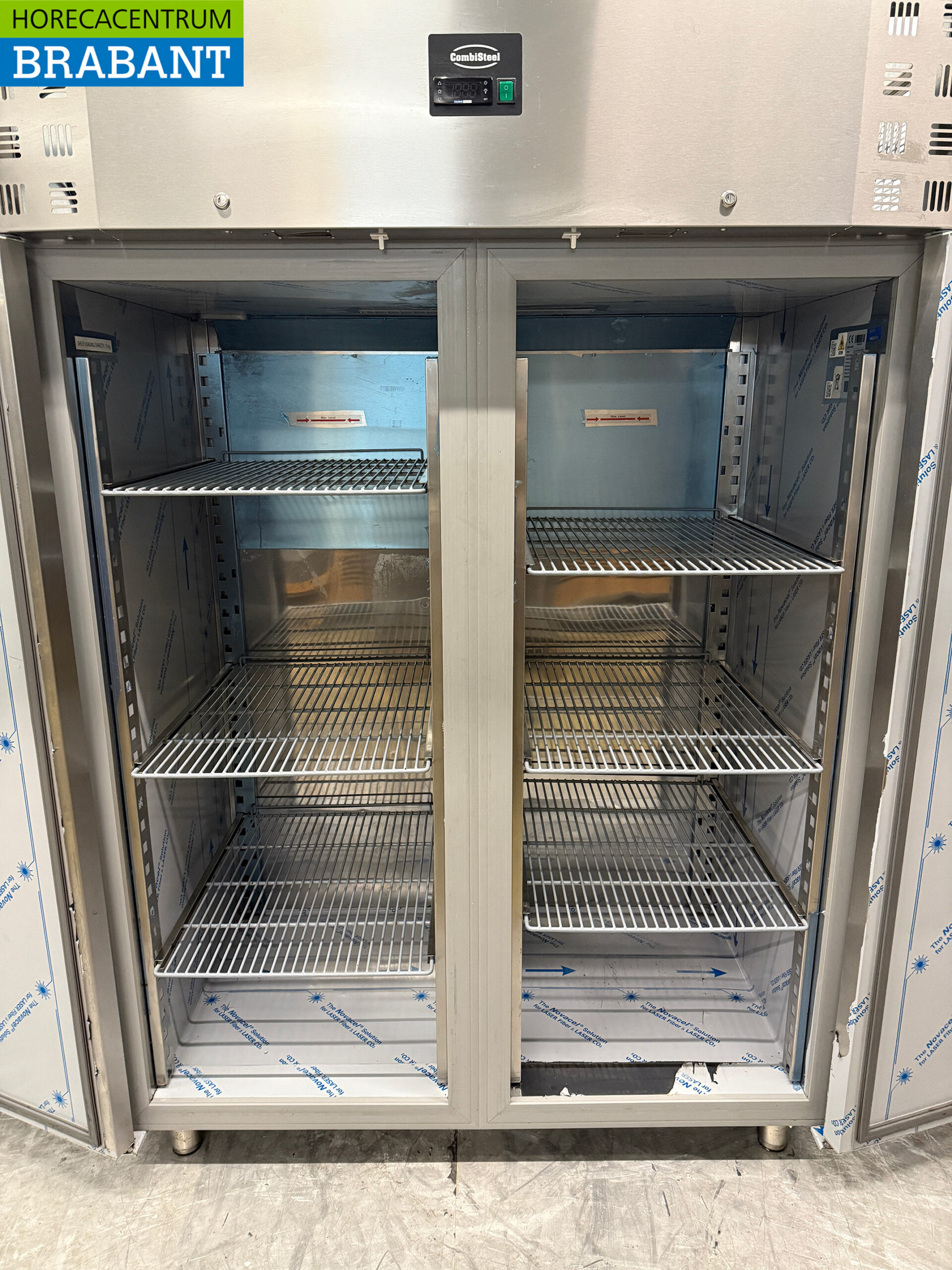 Edelstahl Combisteel Doppeltüriger Gefrierschrank 1400 Liter 230V Horeca – Bild 4