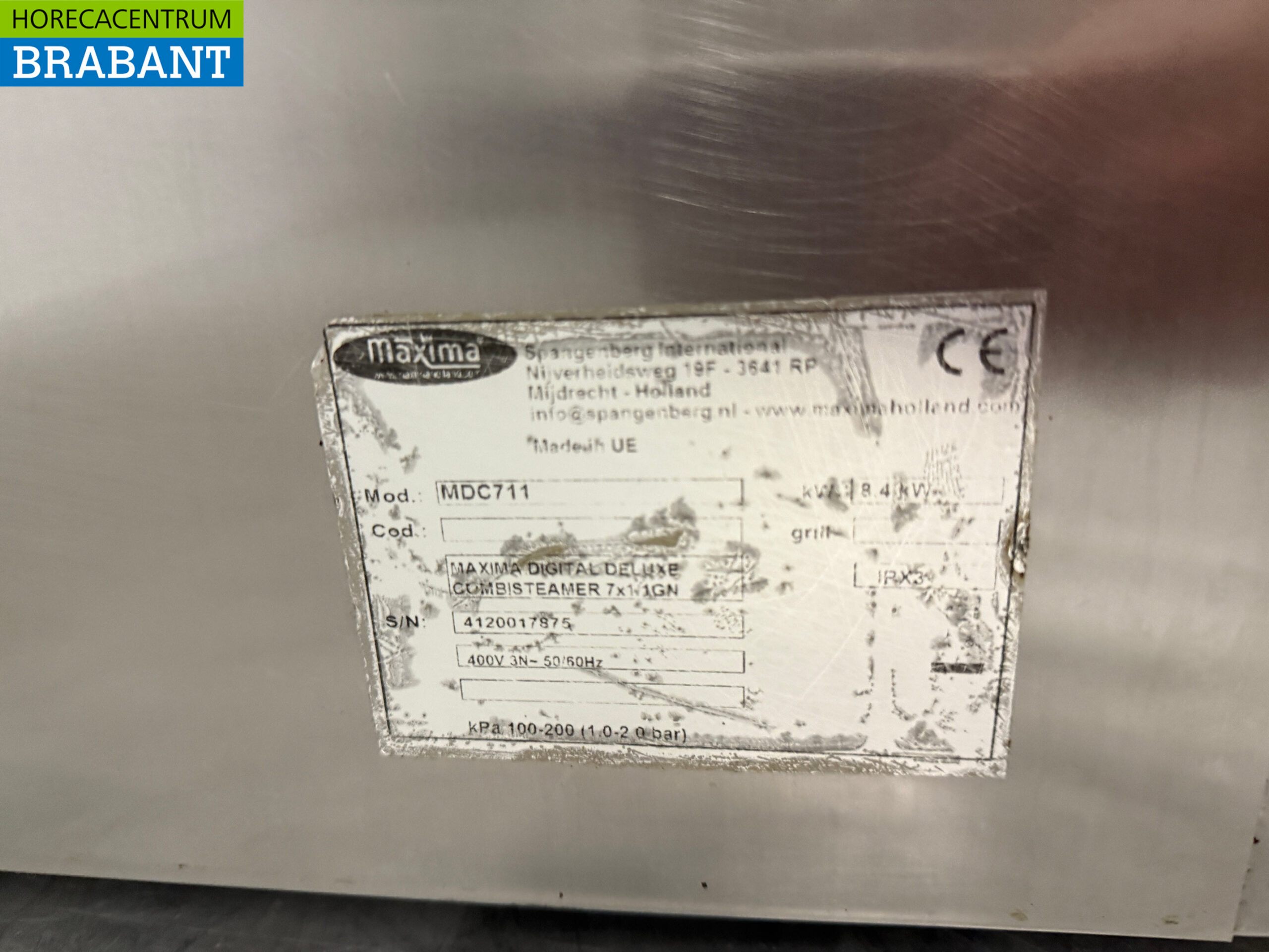 Maxima Combisteamer aus Edelstahl 7 x 1/1 GN 400V Horeca – Bild 5