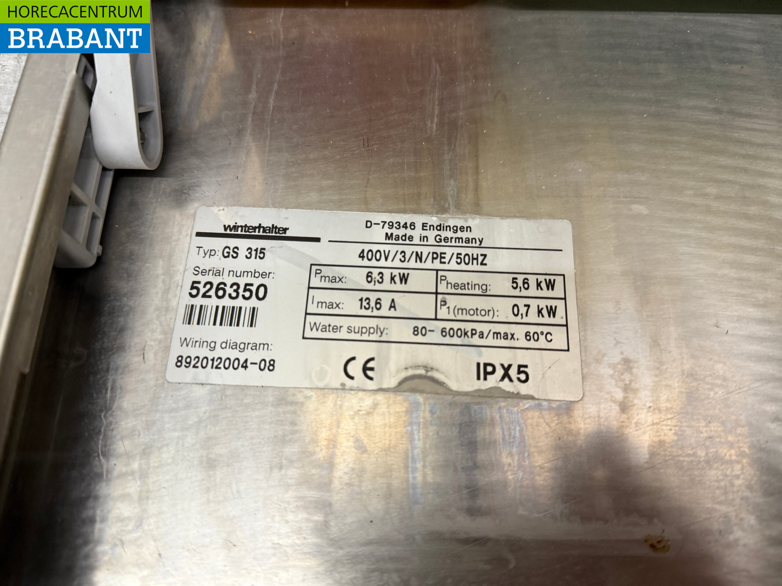 Edelstahl Winterhalter Geschirrspüler mit Ablaufpumpe 400V Horeca – Bild 6