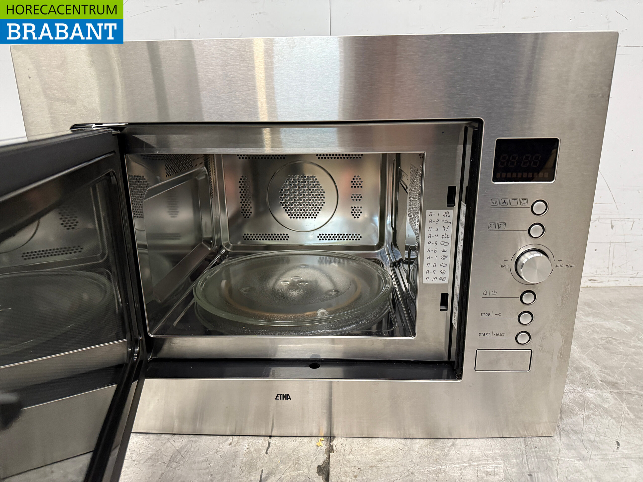 Edelstahl Etna Kombi-Mikrowelle 1000 Watt Eingebaut 230V Horeca – Bild 4