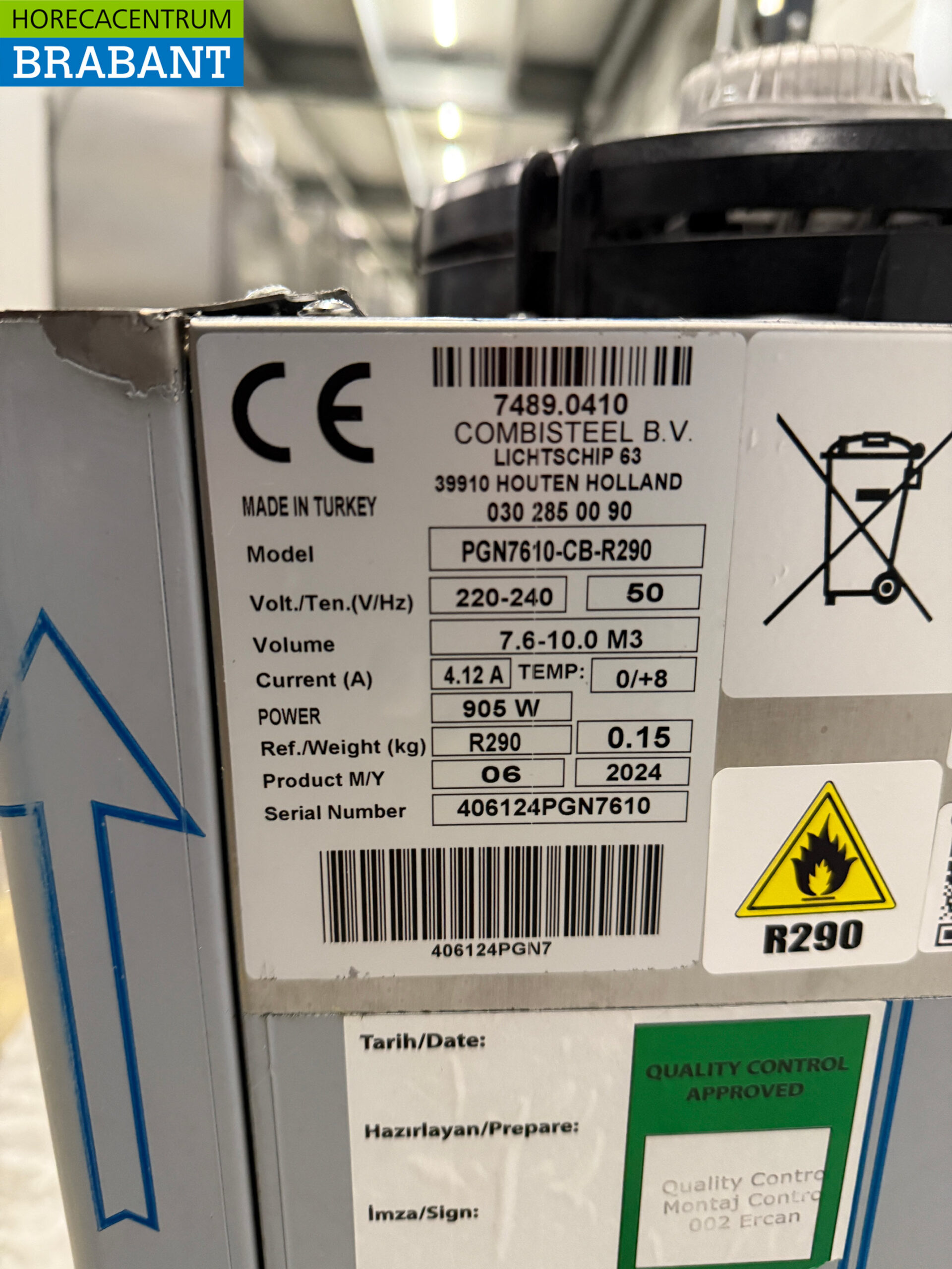 Edelstahl Combisteel Kühlgerät Monoblock Wandgerät 10 m3 230V Horeca – Bild 5