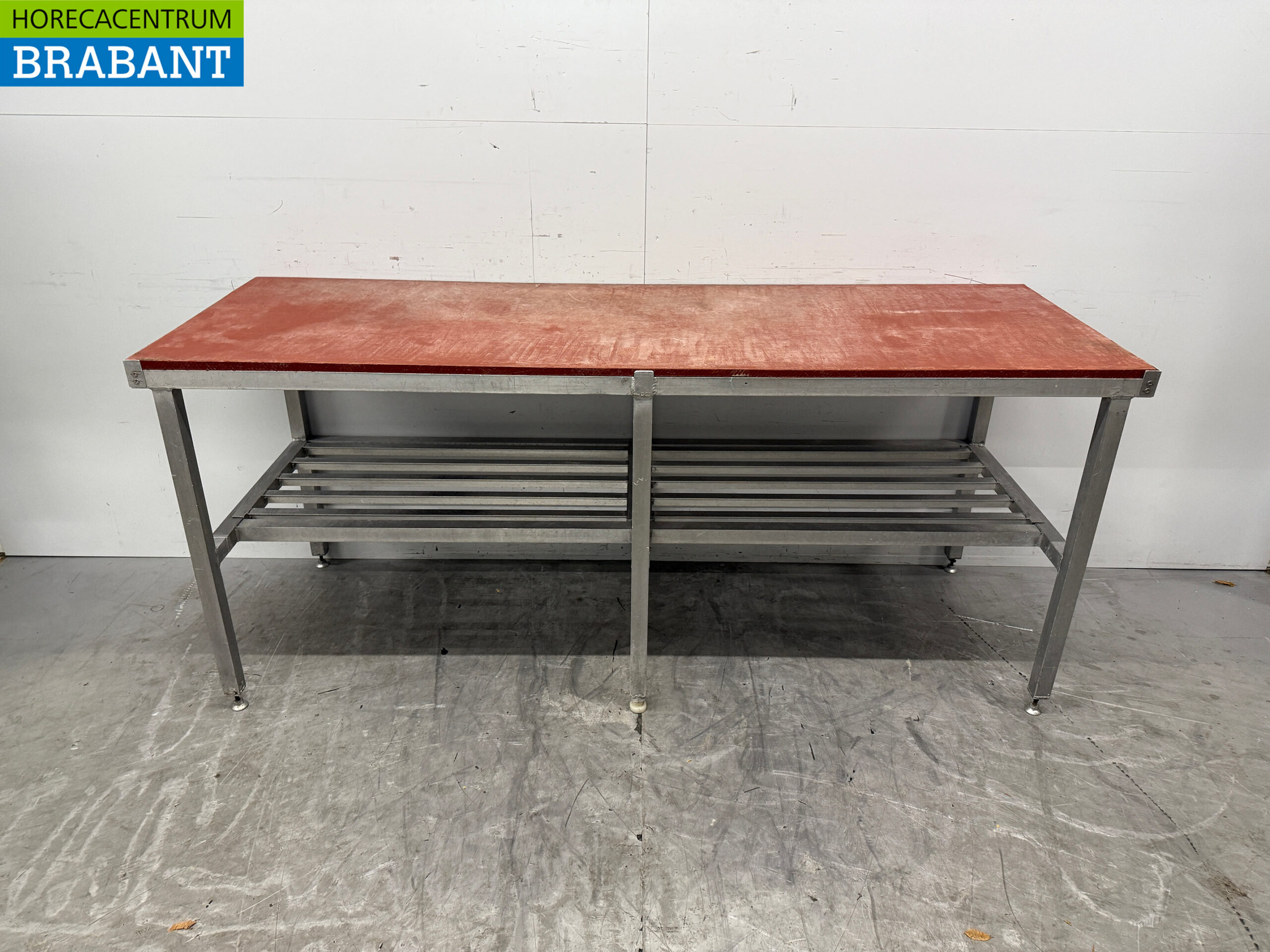 Aluminium-Schneidetisch 211 x 70 x 90 cm Catering Metzgerei