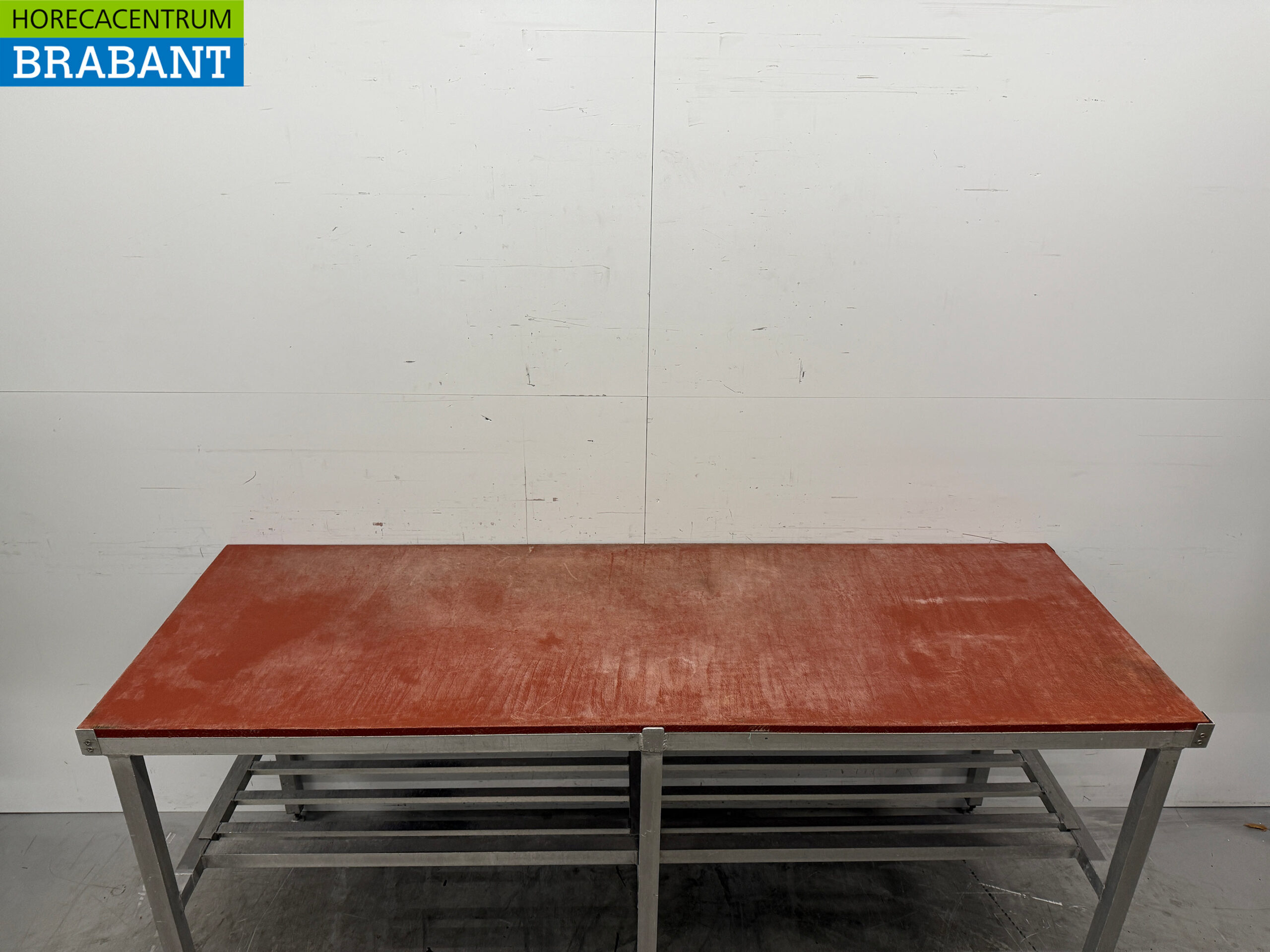 Aluminium-Schneidetisch 211 x 70 x 90 cm Catering Metzgerei – Bild 4