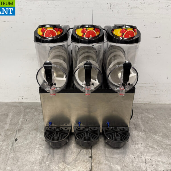 Edelstahl Slush Maschine Granita Maschine 3 x 12 Liter 230V Horeca