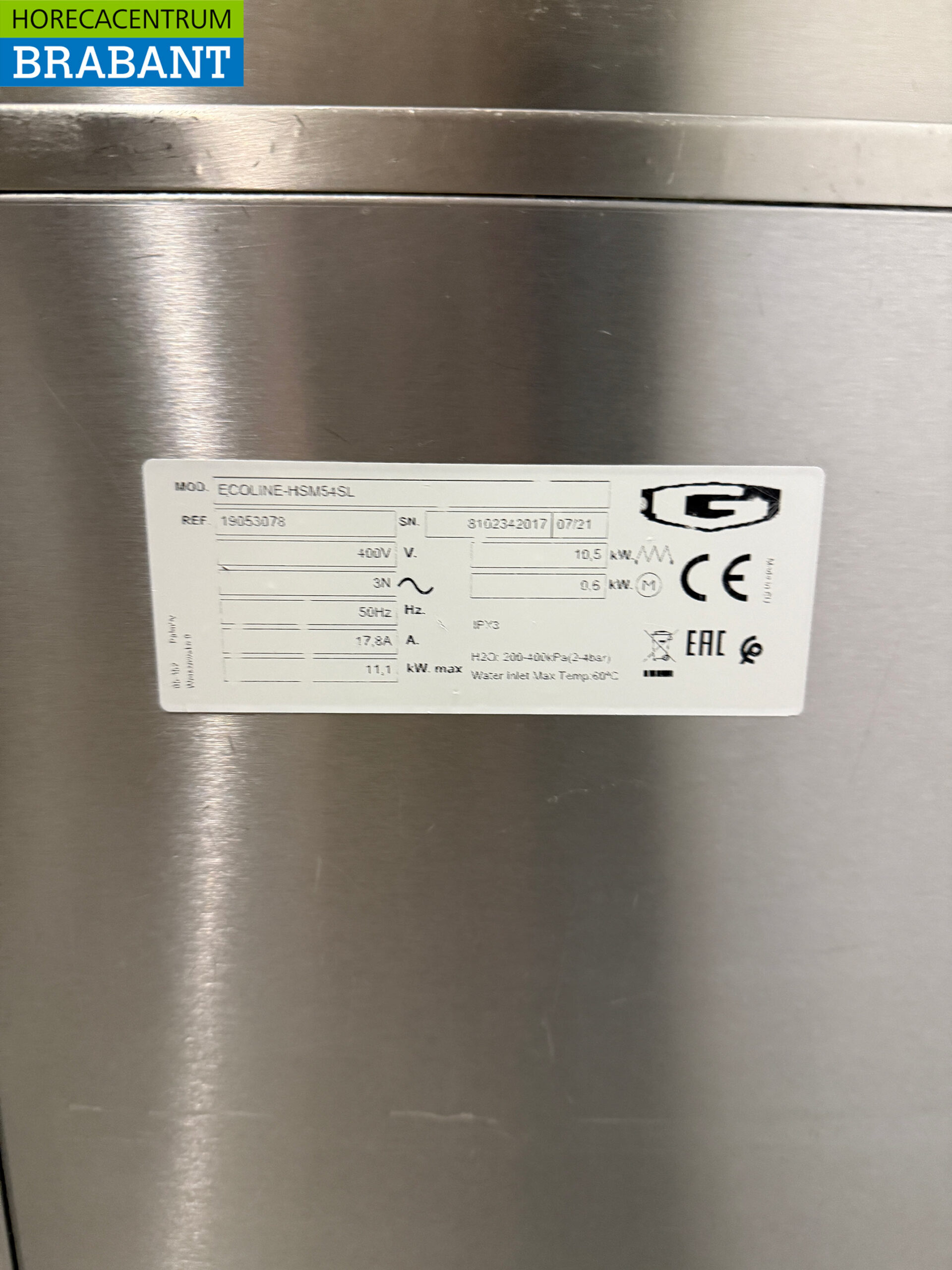 Asber Durchschubspülmaschine aus Edelstahl mit Ablaufpumpe 400V Horeca – Bild 7