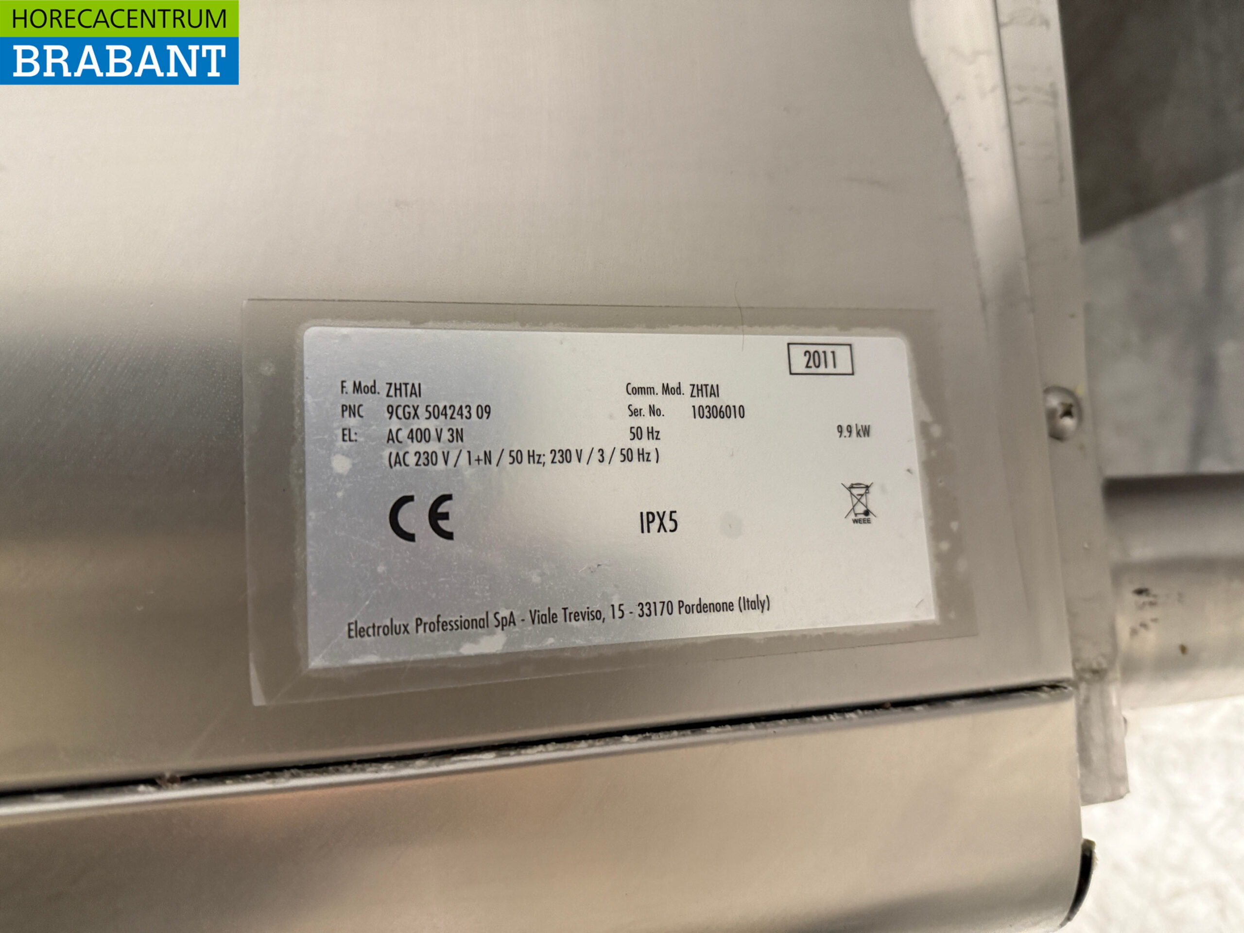 Zanussi Durchlaufgeschirrspüler aus Edelstahl 400V Horeca – Bild 7