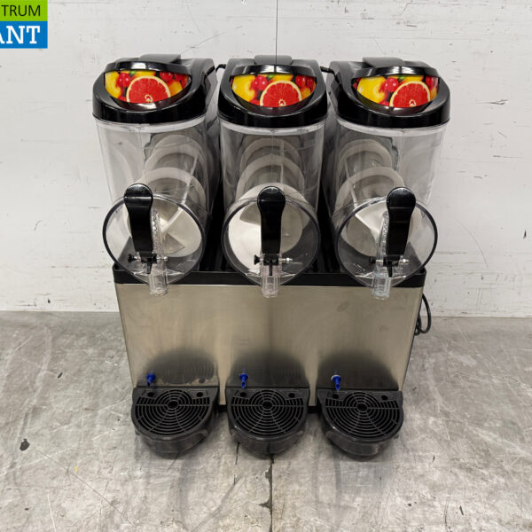 Edelstahl Slush Maschine Granita Maschine 3 x 12 Liter 230V Horeca