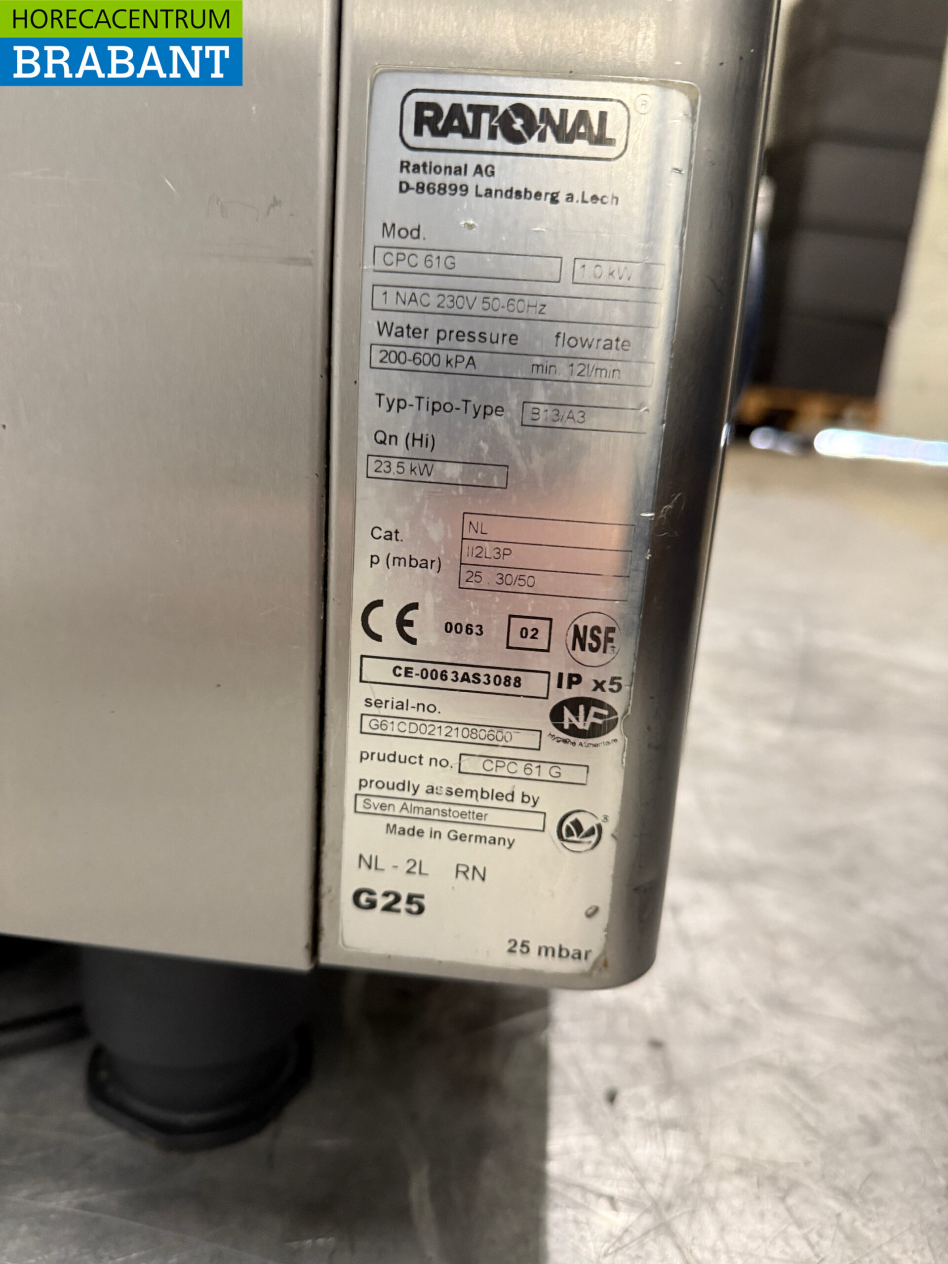 Edelstahl Rational CPC 61G Combi-Steamer 6 x 1/1 GN Erdgas 230V Horeca – Bild 8