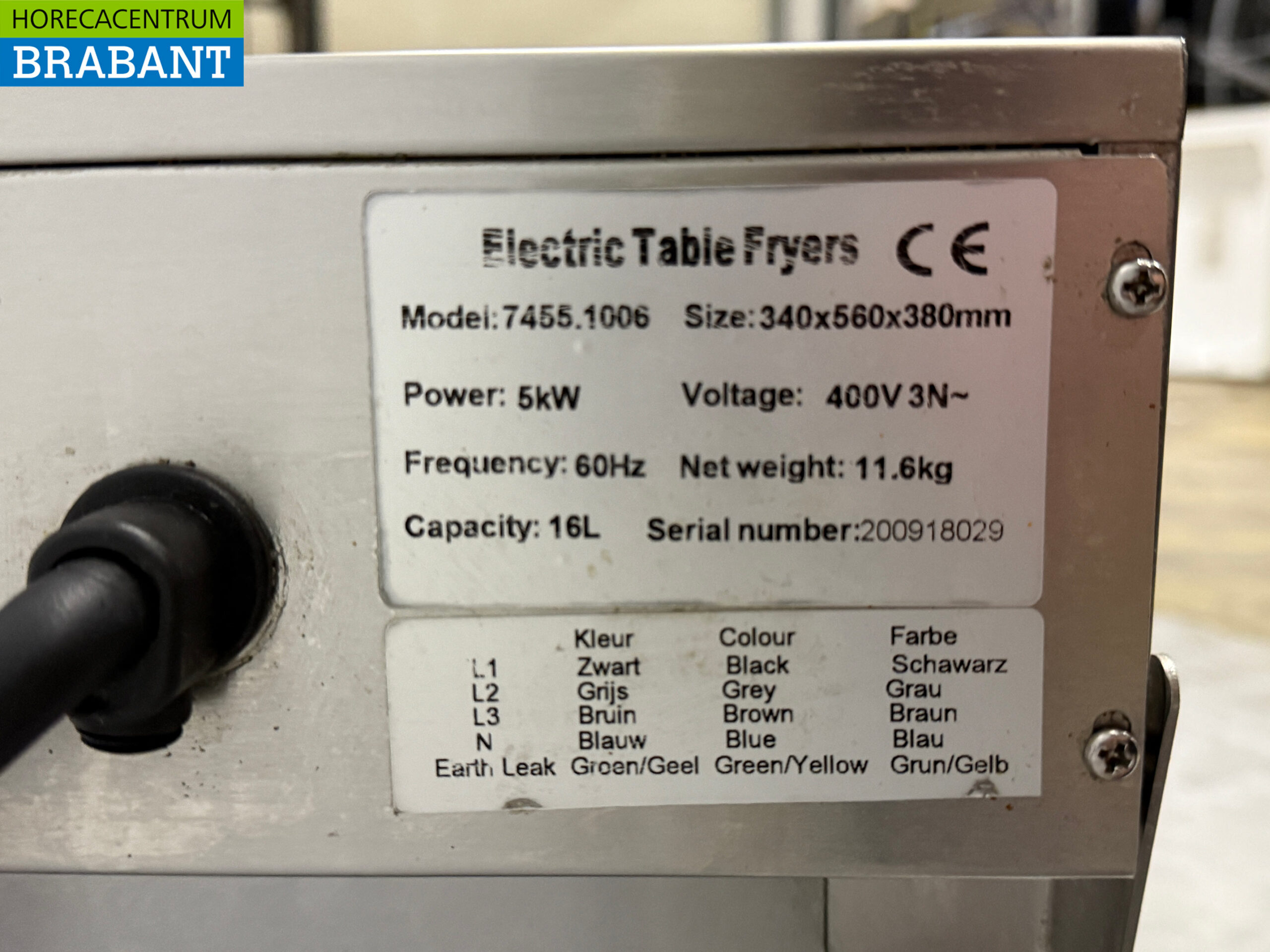 Combisteel Fritteuse aus Edelstahl 16 Liter 400V Horeca – Bild 5