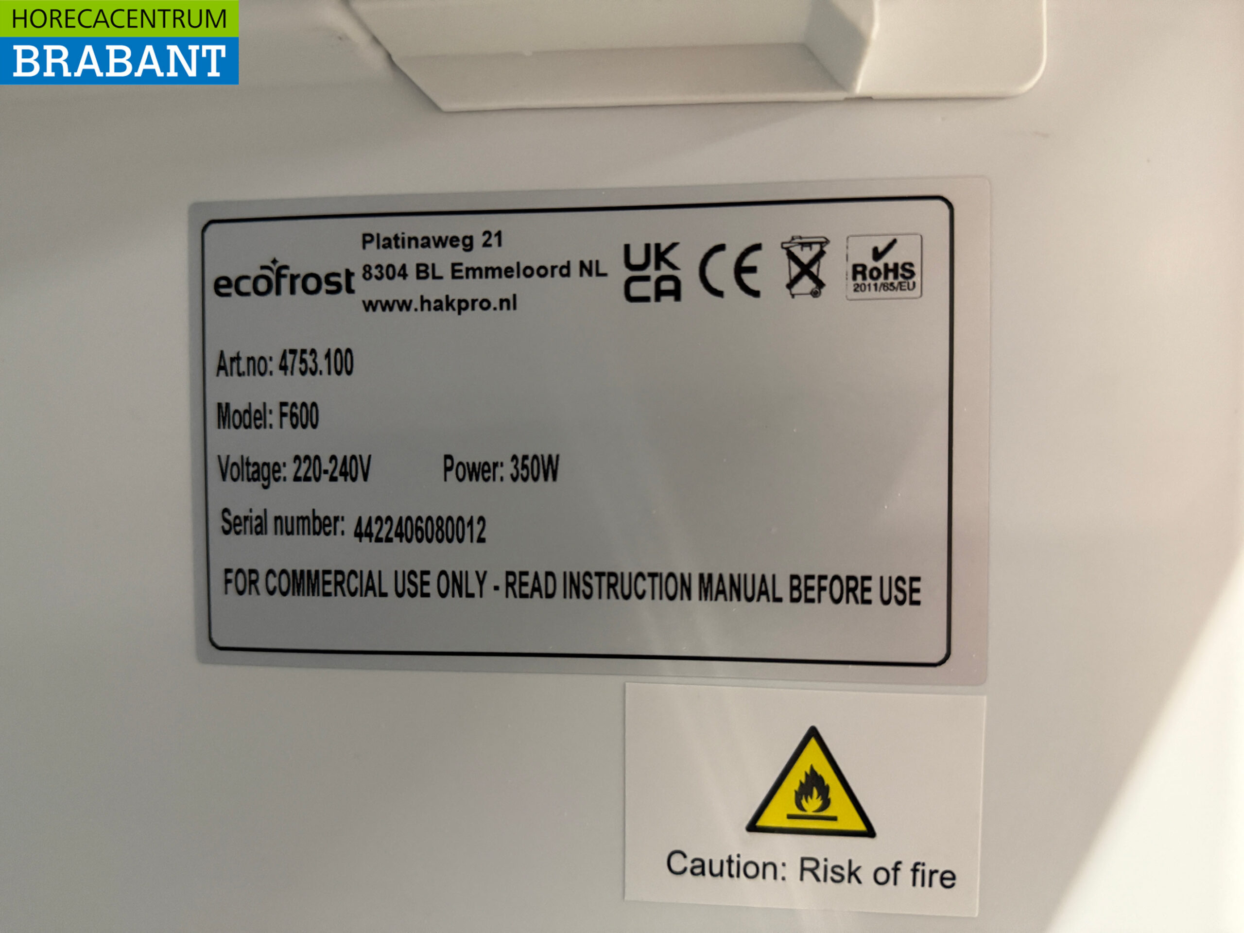 Ecofrost Gefrierschrank 534 Liter 230V Horeca – Bild 5