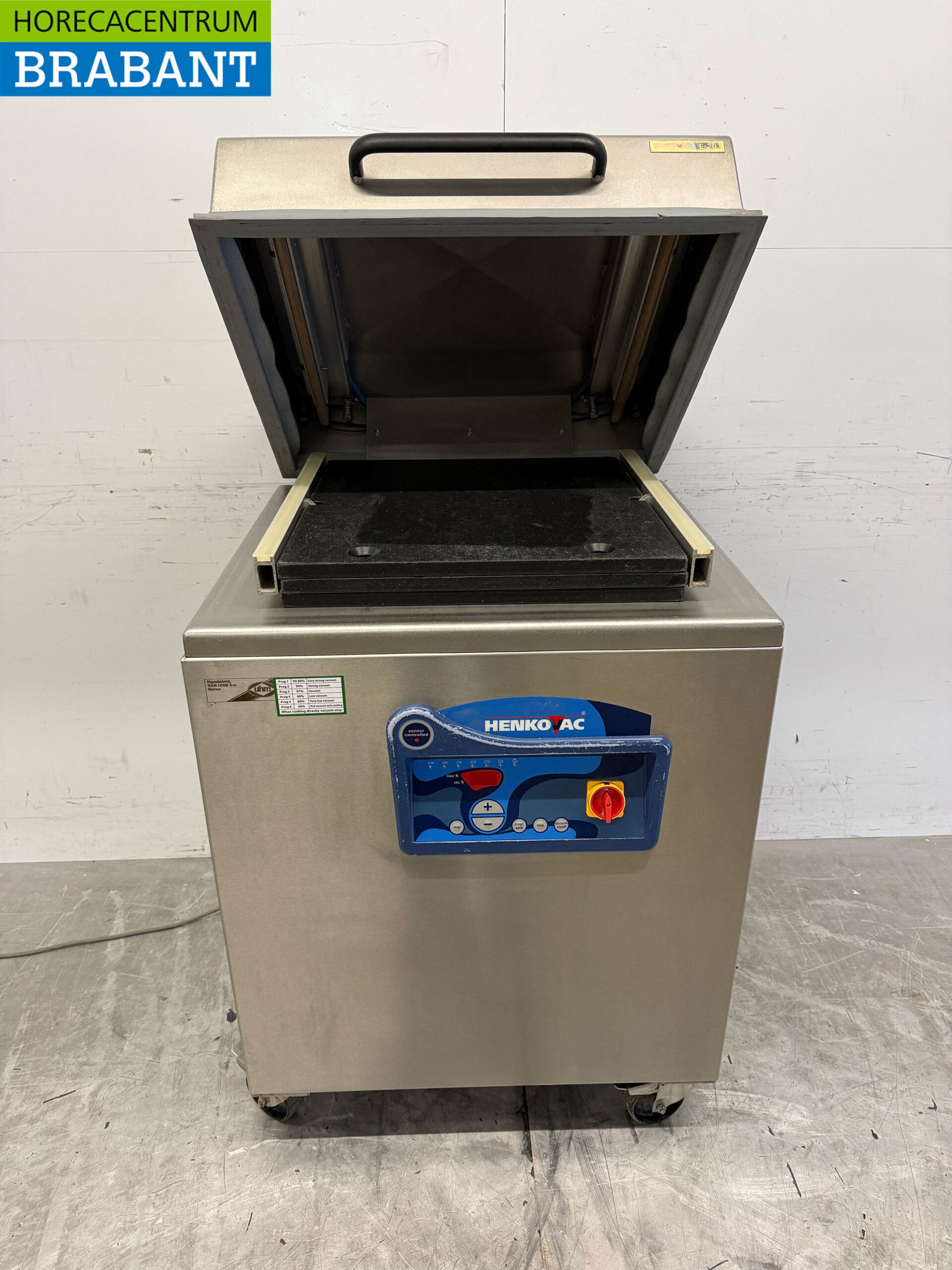 Edelstahl Henkovac E-203 Mobile Vakuummaschine Staubsauger 400V Horeca