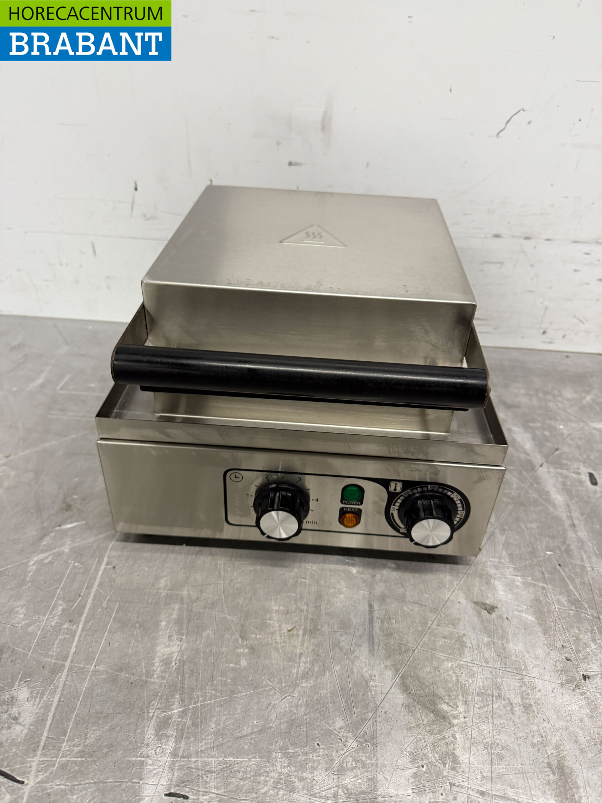 Edelstahl Waffeleisen Herzen mit Zeitschaltuhr 230V Catering