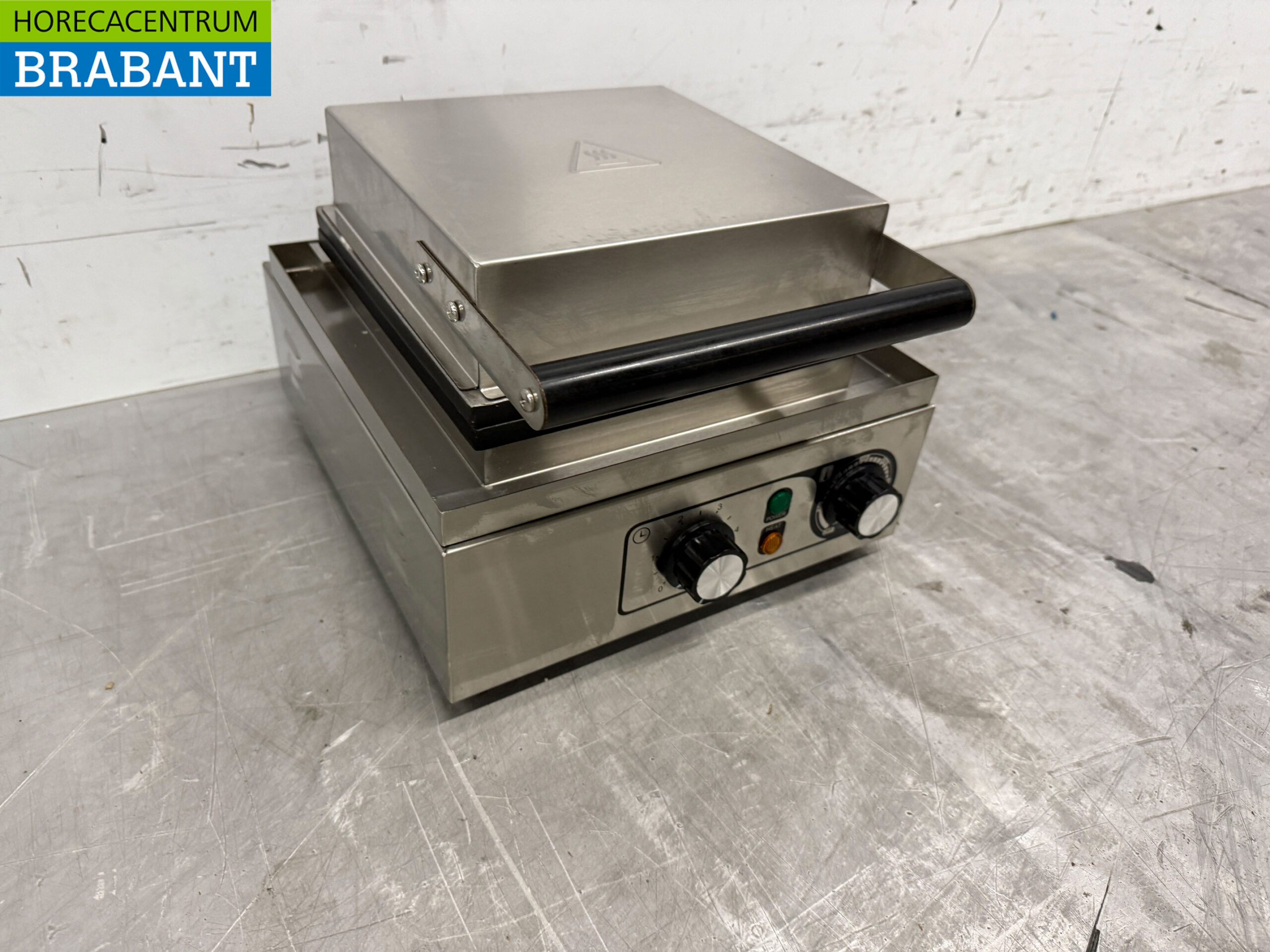 Edelstahl Waffeleisen Herzen mit Zeitschaltuhr 230V Catering – Bild 3