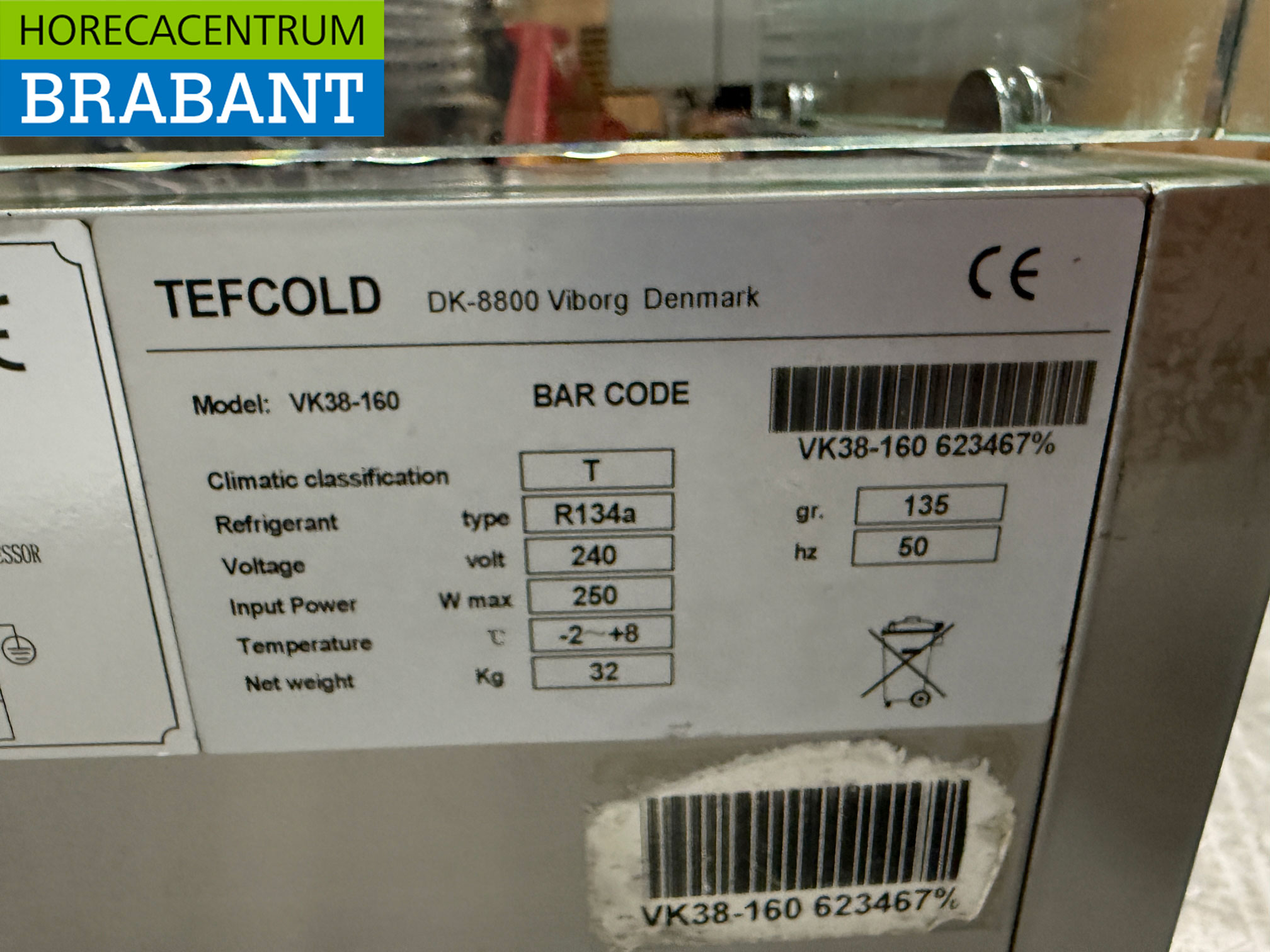 Thekenvitrine aus Edelstahl Thekenvitrine saladière 7 x 1/3 GN 160 cm Horeca – Bild 4