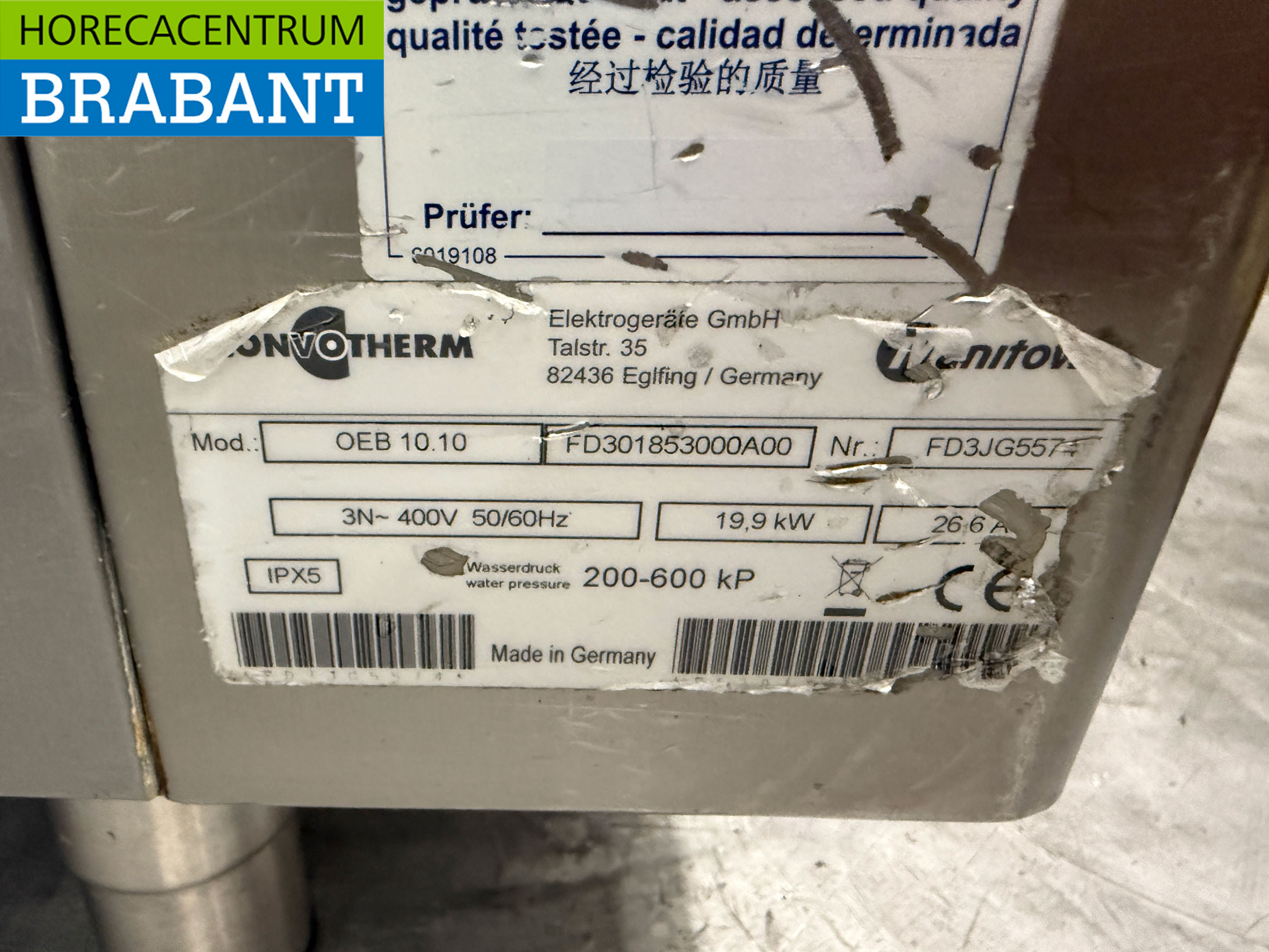 Edelstahl Convotherm Combisteamer Dampfgarer 10 x 1/1 GN 400V Horeca – Bild 7