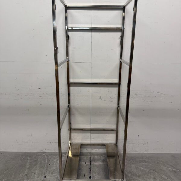 Gekühlter Transportwagen aus Edelstahl 69 x 69 x 195,5 cm Catering
